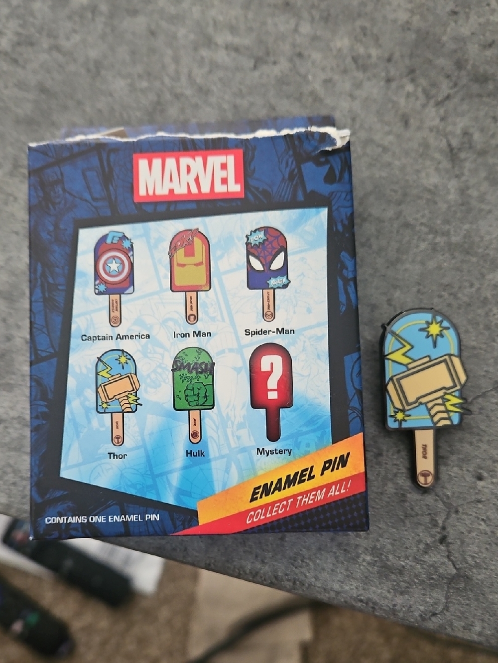 Marvel Thor Popsicle Enamel Pin